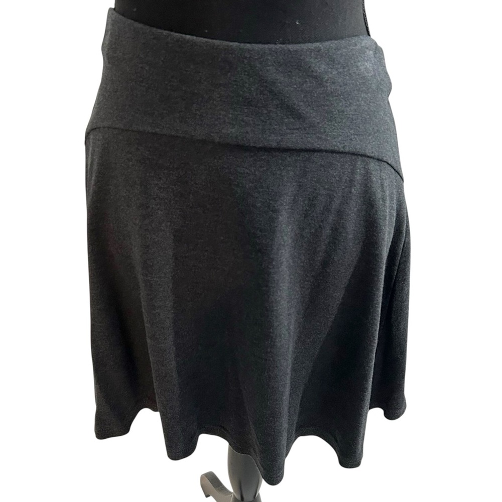 Loft Medium Charcoal Gray Mini Skirt
